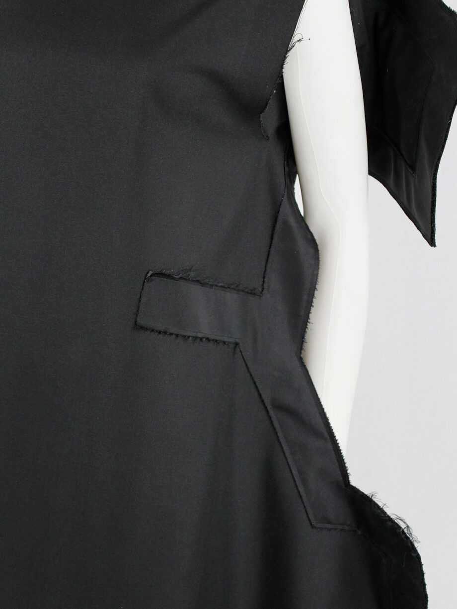 Comme des Garçons black geometric two-dimensional paperdoll dress fall 2012 (15)