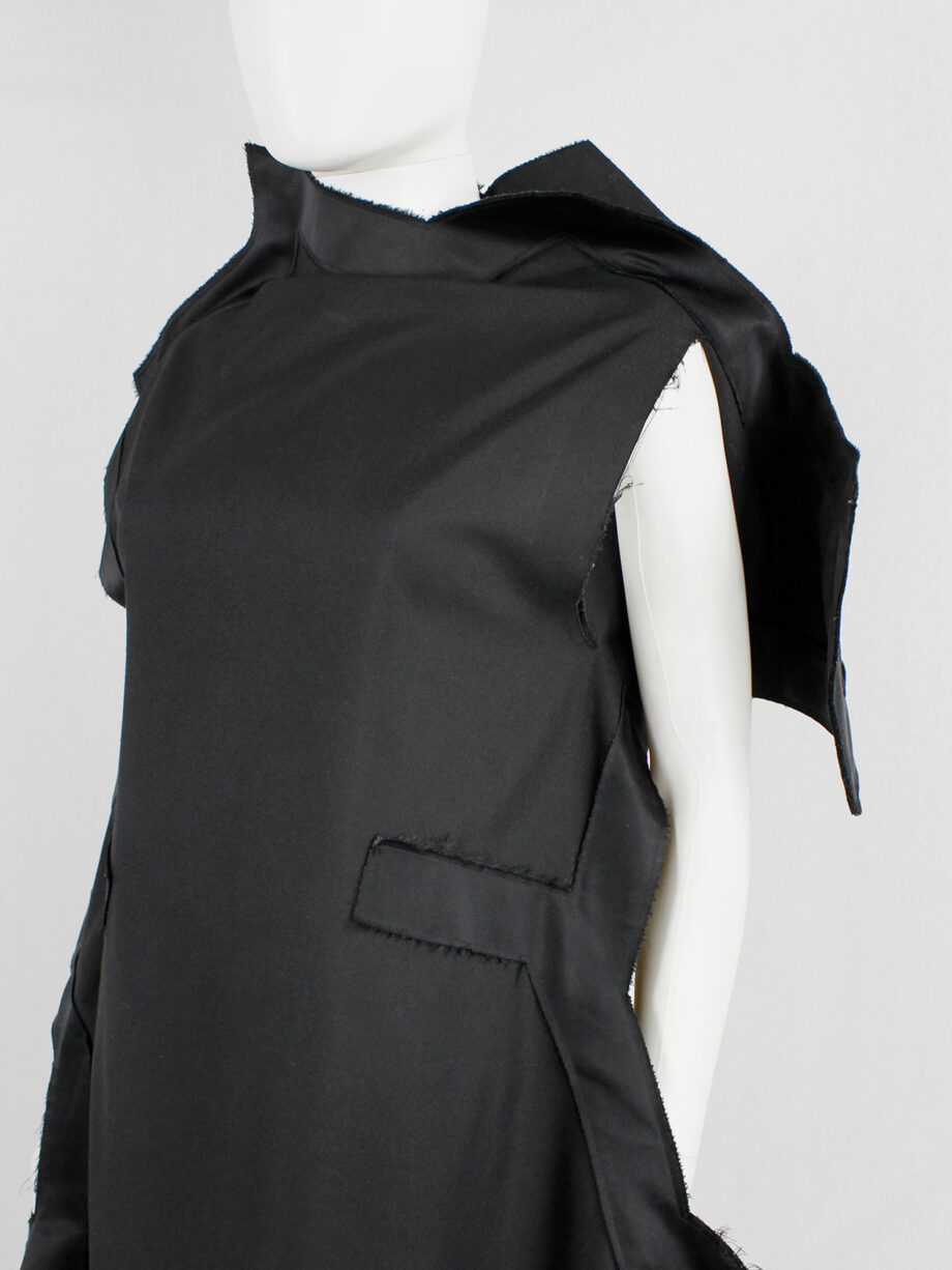 Comme des Garçons black geometric two-dimensional paperdoll dress fall 2012 (16)