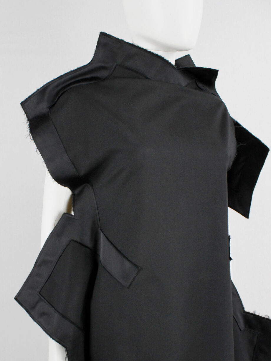 Comme des Garçons black geometric two-dimensional paperdoll dress fall 2012 (19)