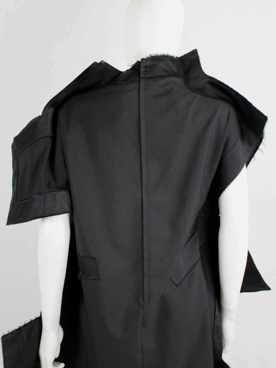 Comme des Garçons black geometric two-dimensional paperdoll dress fall 2012 (20)