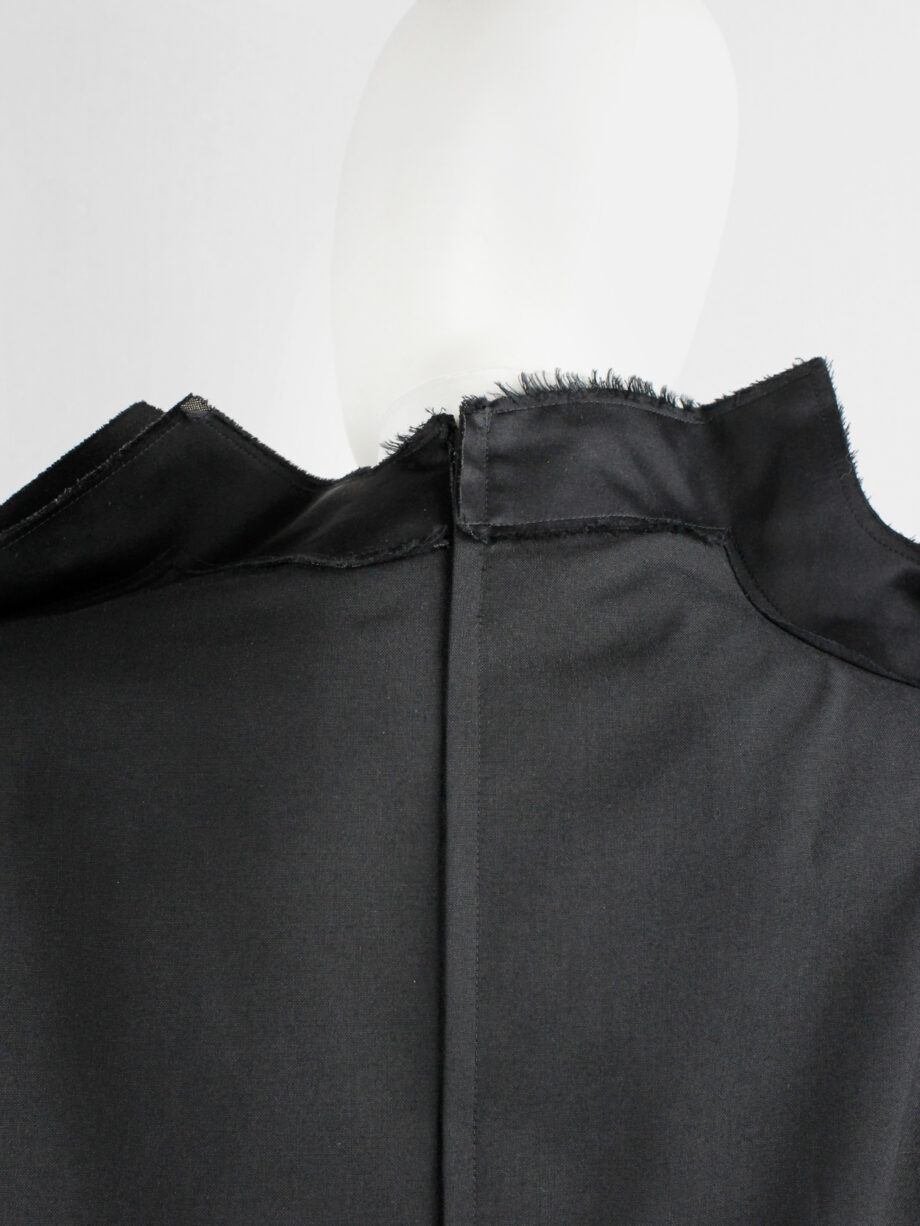 Comme des Garçons black geometric two-dimensional paperdoll dress fall 2012 (21)