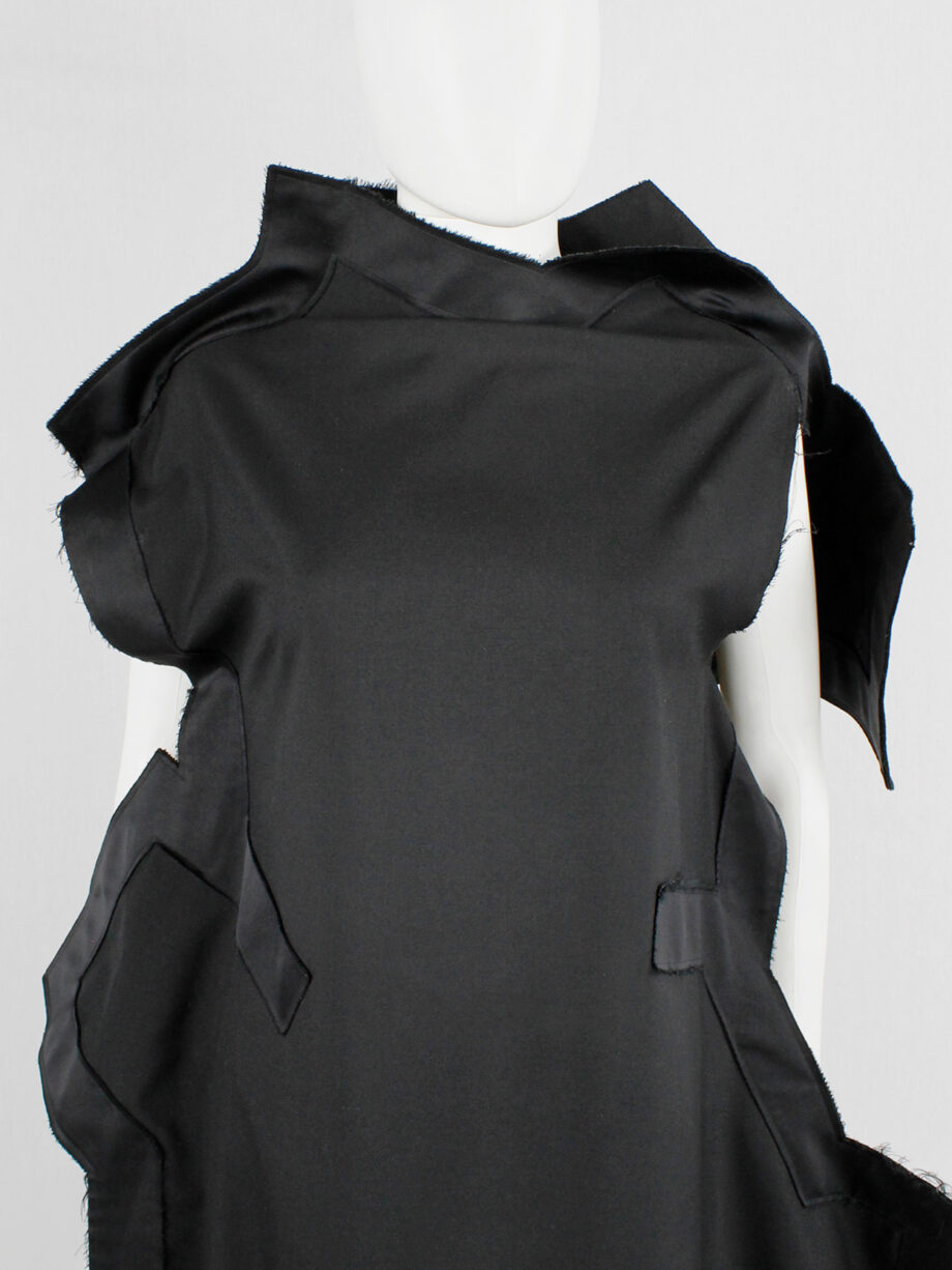 Comme des Garçons black geometric two-dimensional paperdoll dress fall 2012 (8)