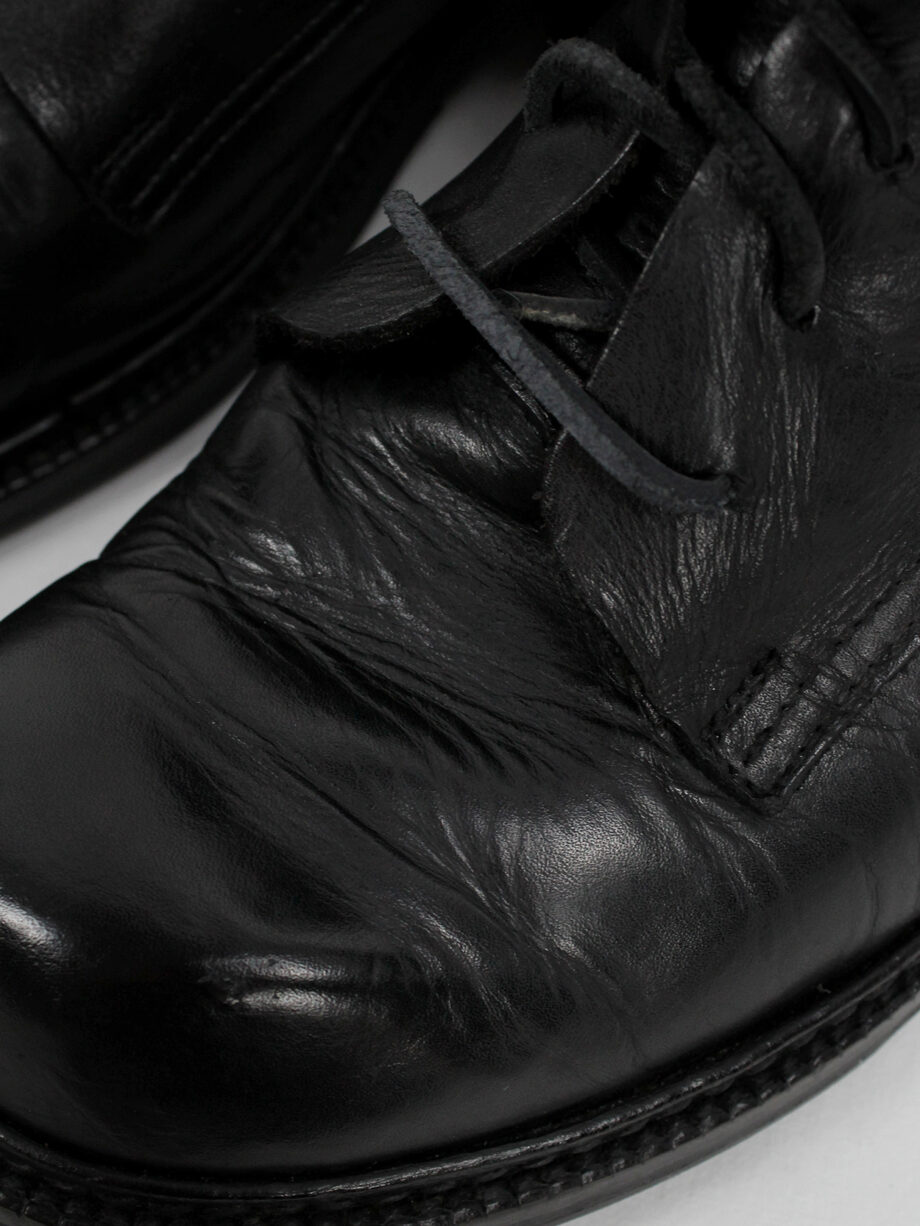 Dirk Bikkembergs black military boots with hooks and laces through the sole 1990s (15)