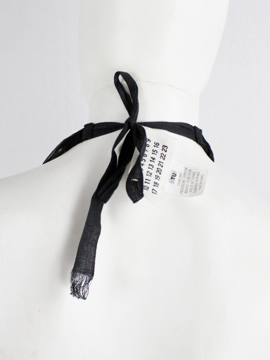 Maison Martin Margiela Artisanal chainlink necklace covered in sheer black silk spring 2005 (1)