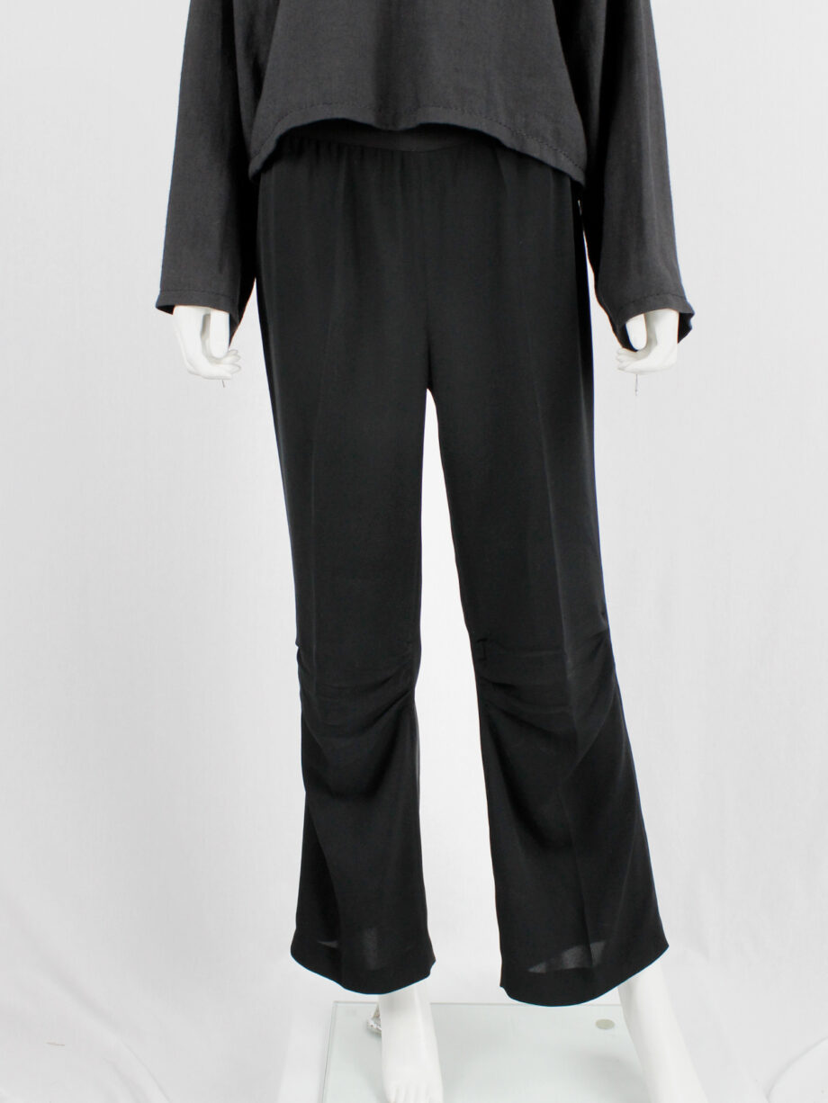 Maison Martin Margiela black trousers with seemingly stretched out knees fall 1996 (11)