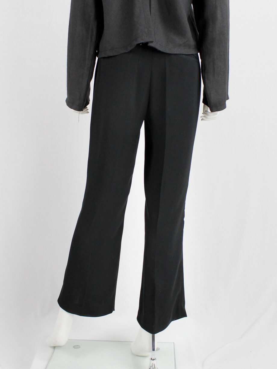 Maison Martin Margiela black trousers with seemingly stretched out knees fall 1996 (5)