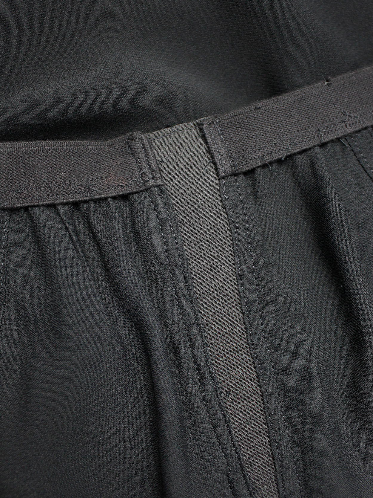 Rick Owens CYCLOPS black midi-length pillar skirt with back slit ...