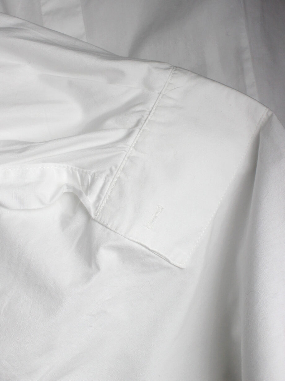 a f Vandevorst white pocket shirt with upwards folded sleeves spring 1999 (14)
