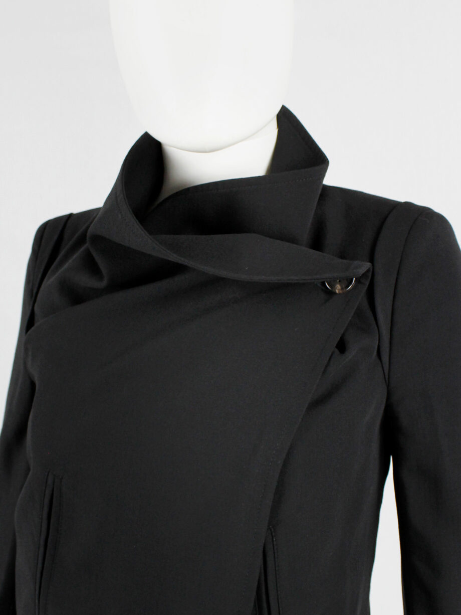 vintage Ann Demeulemeester black jacket with buttons fall 2010 (6)