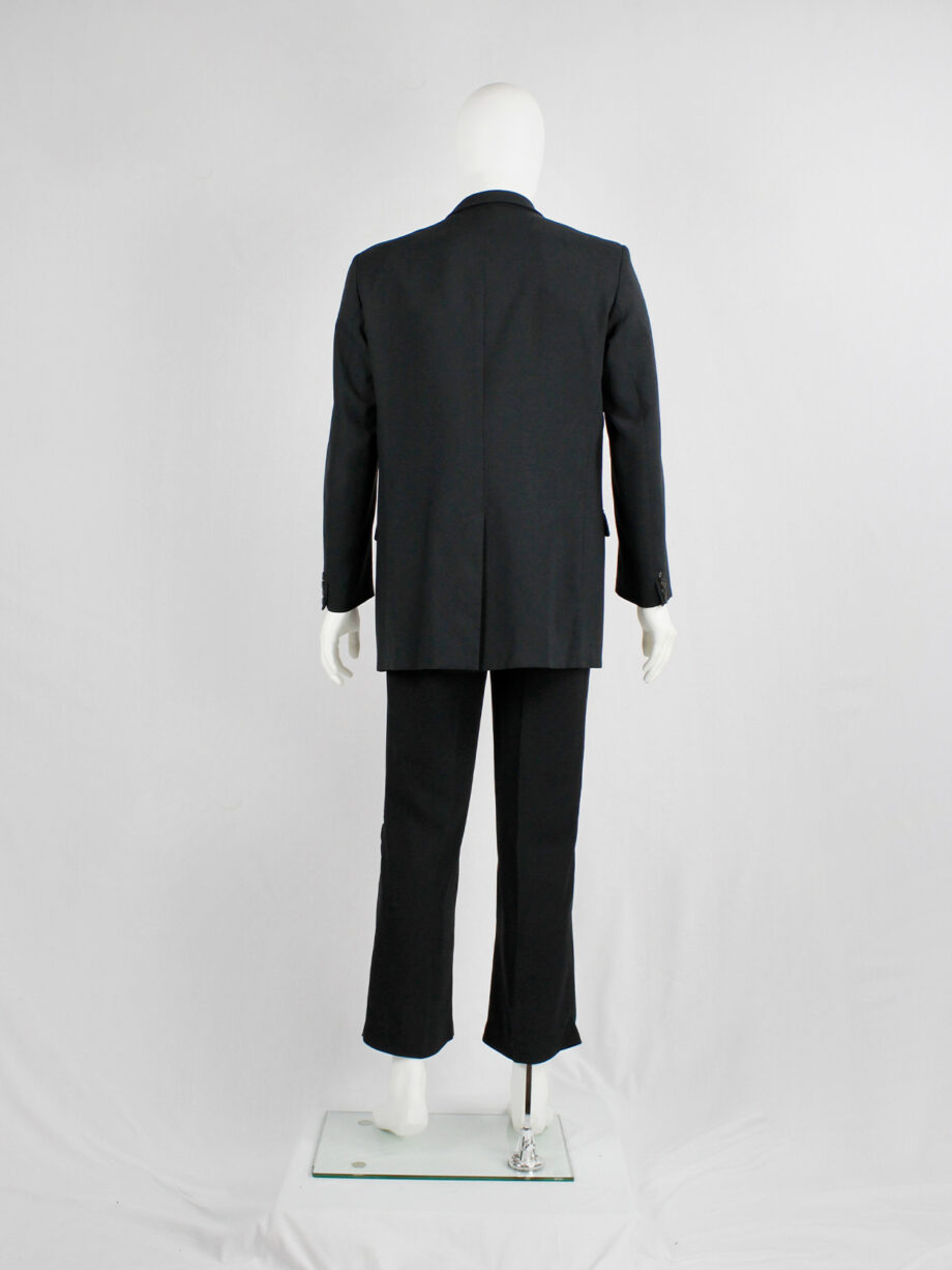 Maison Martin Margiela 10 classic black blazer with trompe-l’oeil button closure spring 1999 (16)