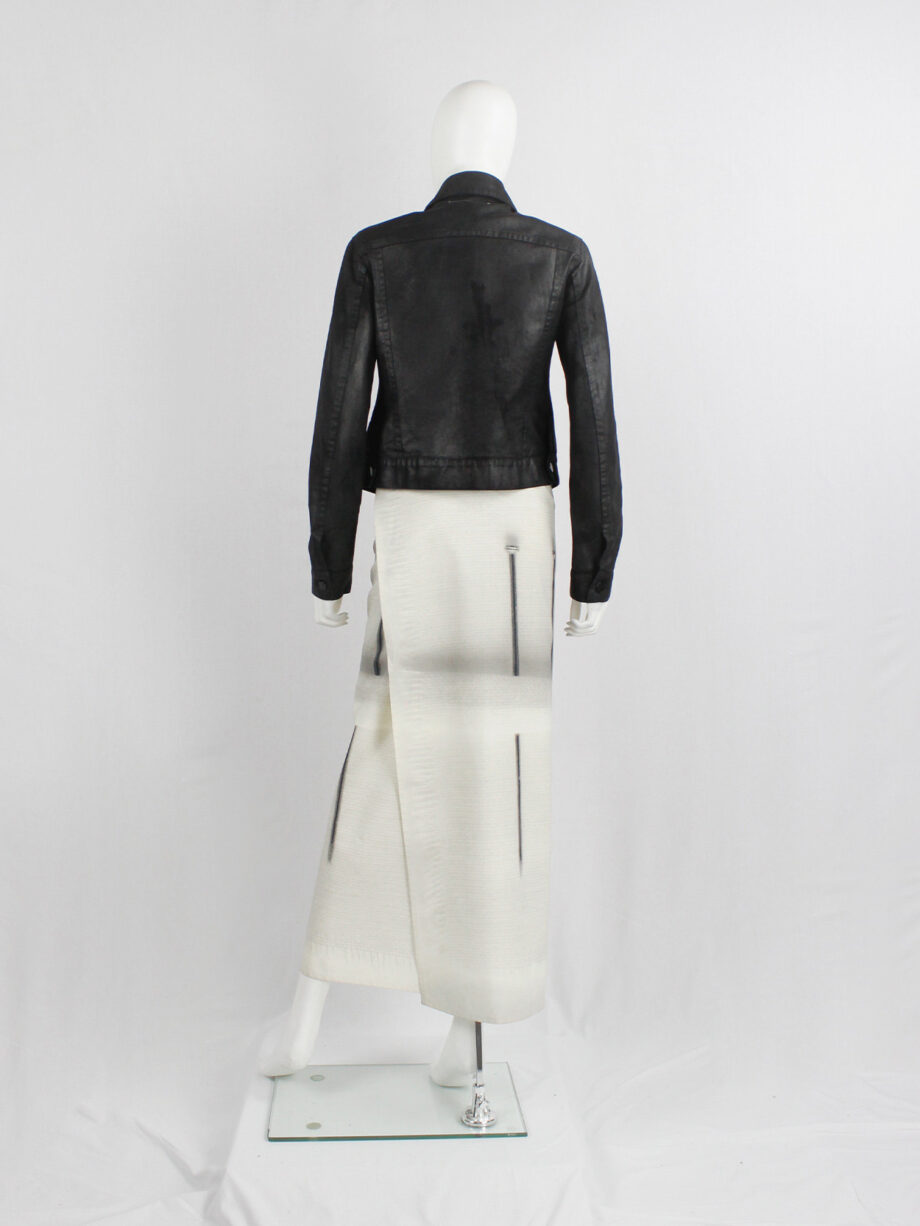 Maison Martin Margiela 6 white maxi wrap skirt with trompe-l’oeil print (8)
