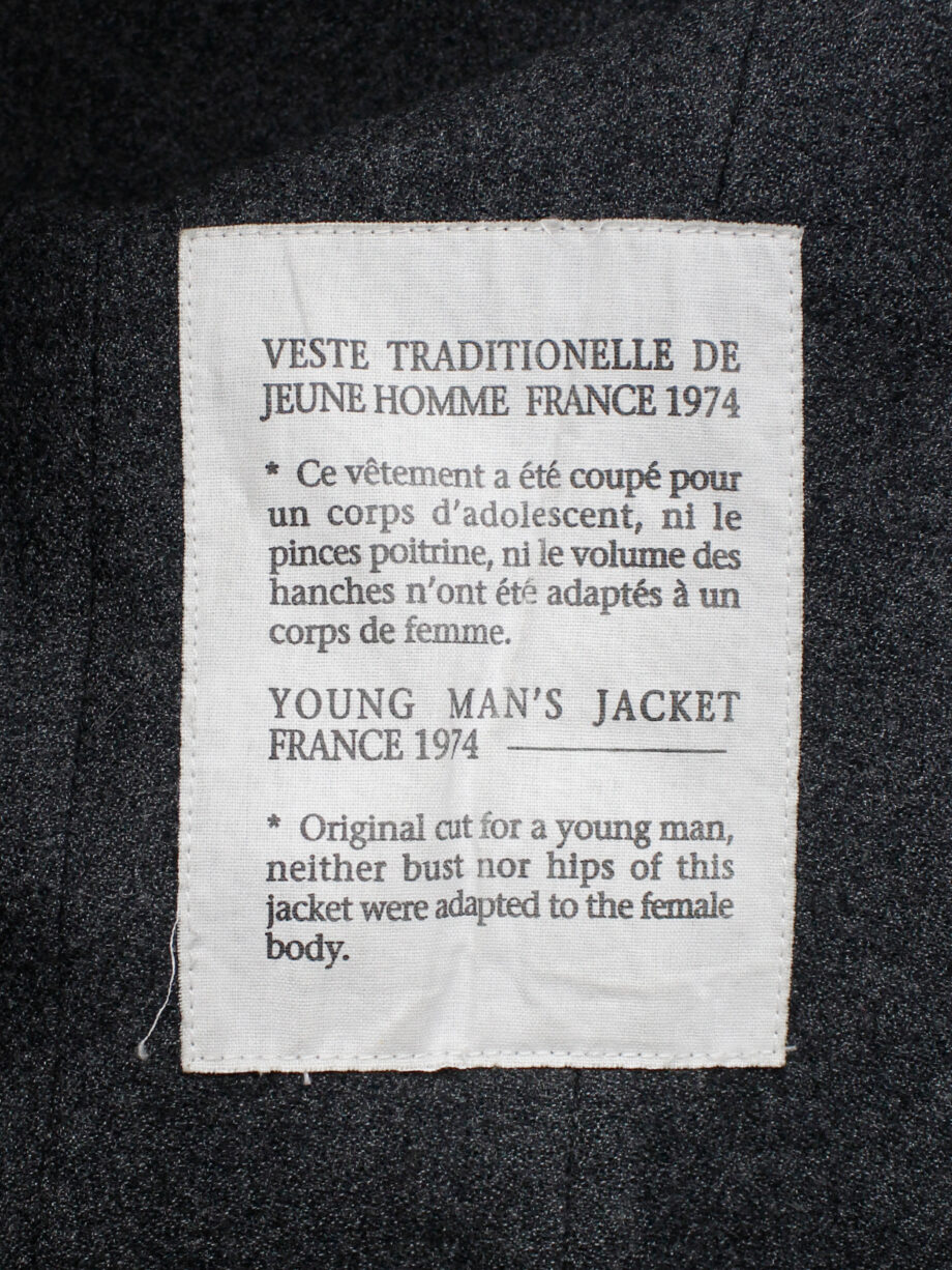 Maison Martin Margiela reproduction of a 1974 young man’s jacket spring 1999 (17)