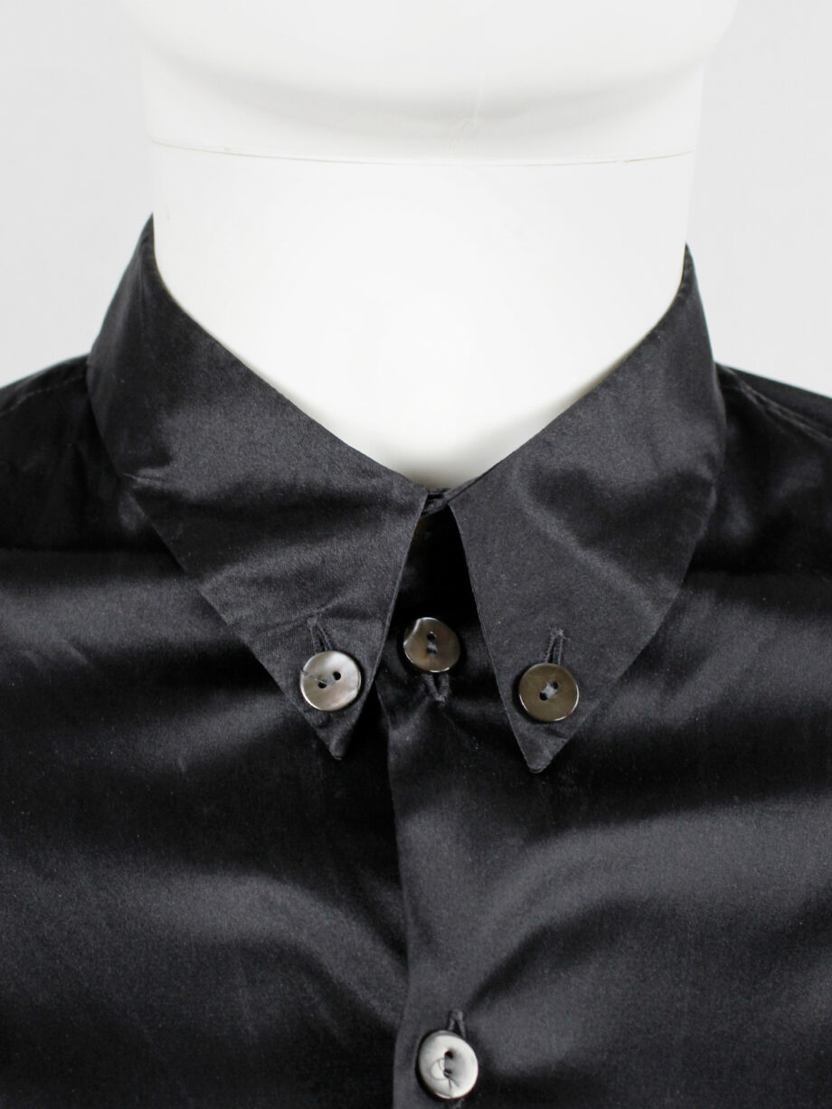 vaniitas Lieve Van Gorp black shirt with buttons along the back of the sleeves fall 1998 (3)