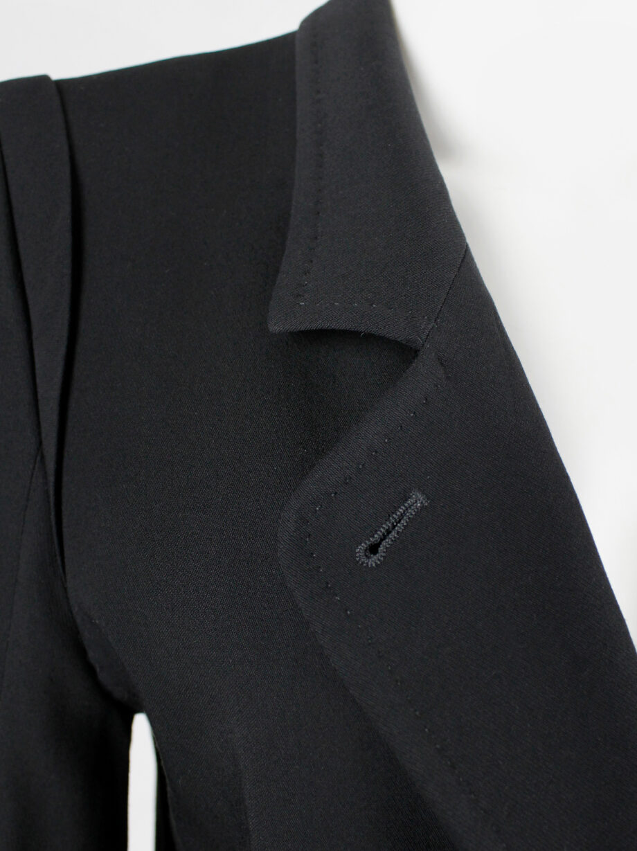 Ann Demeulemeester black classic blazer with single button closure (10)