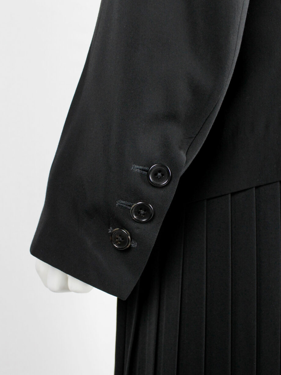 Ann Demeulemeester black classic blazer with single button closure (3)