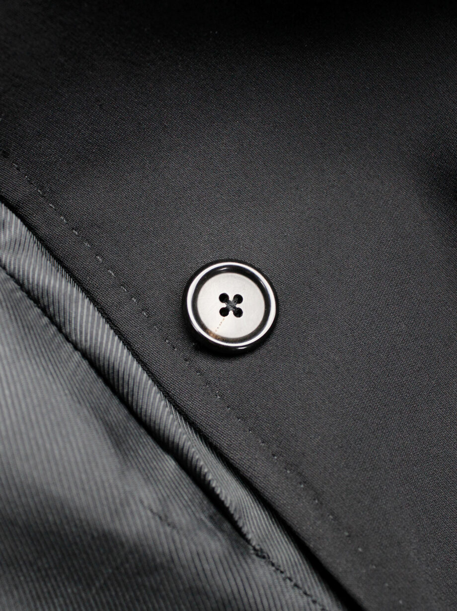 Ann Demeulemeester black classic blazer with single button closure (5)