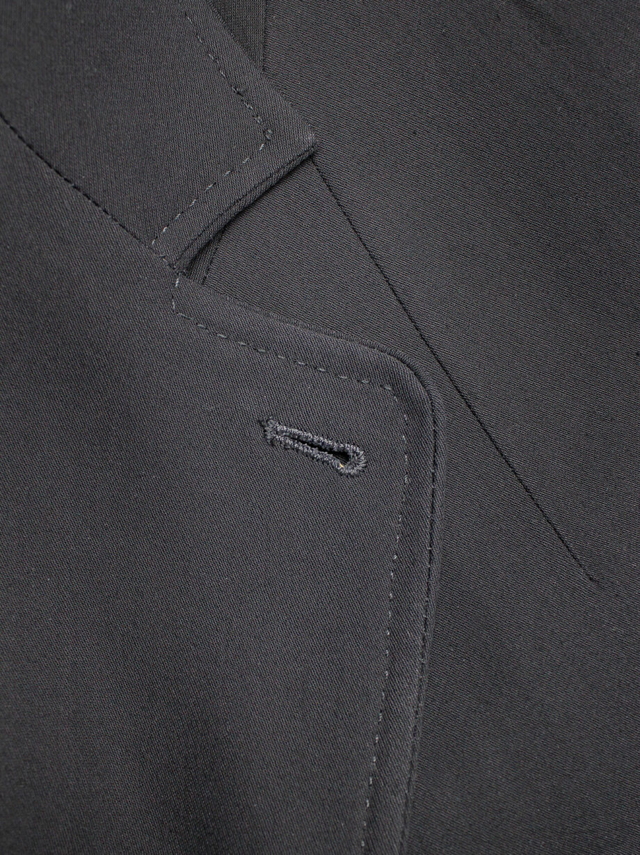 Ann Demeulemeester black classic blazer with single button closure (6)