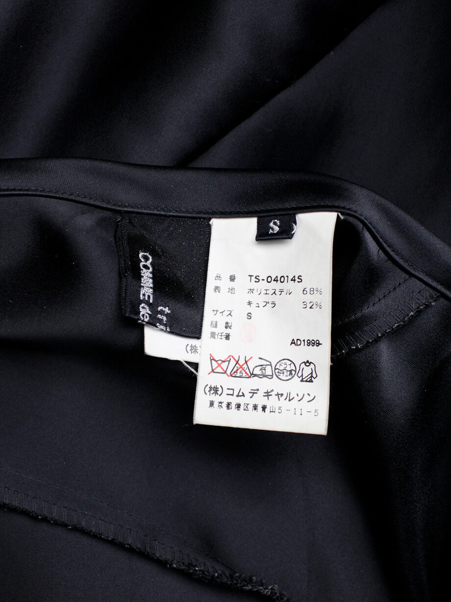 Comme des Garçons tricot black maxi skirt with bubble-shaped volume AD 1999 (8)