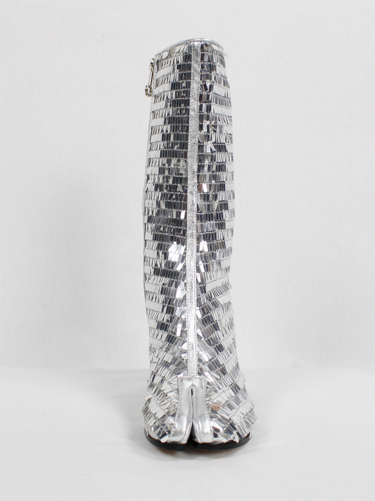 Maison Margiela disco tabi boots covered in silver sequins (37) — fall ...