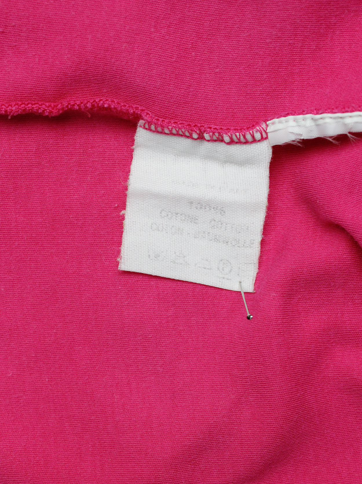Maison Martin Margiela reproduction of a 1993 pink top with shoulder ...