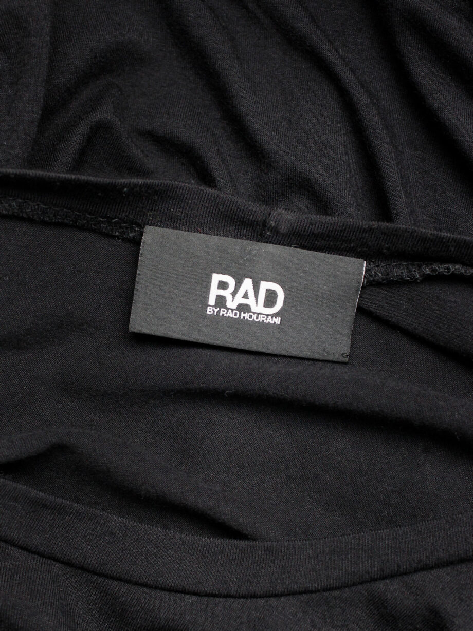 Rad by Rad Hourani black sleeveless top with attached geometric panels (6)