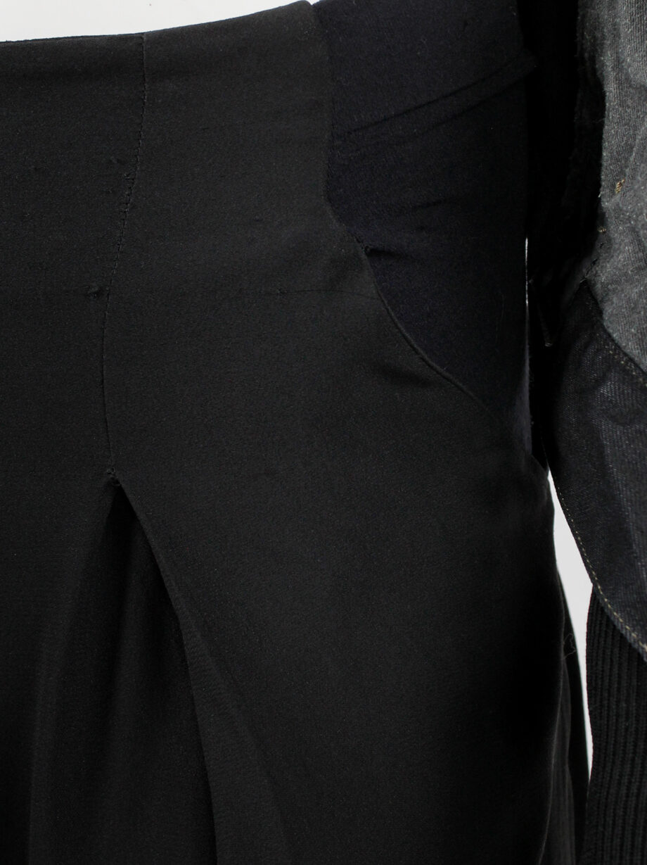 Rick Owens FAUN black drop crotch trousers spring 2015 (3)