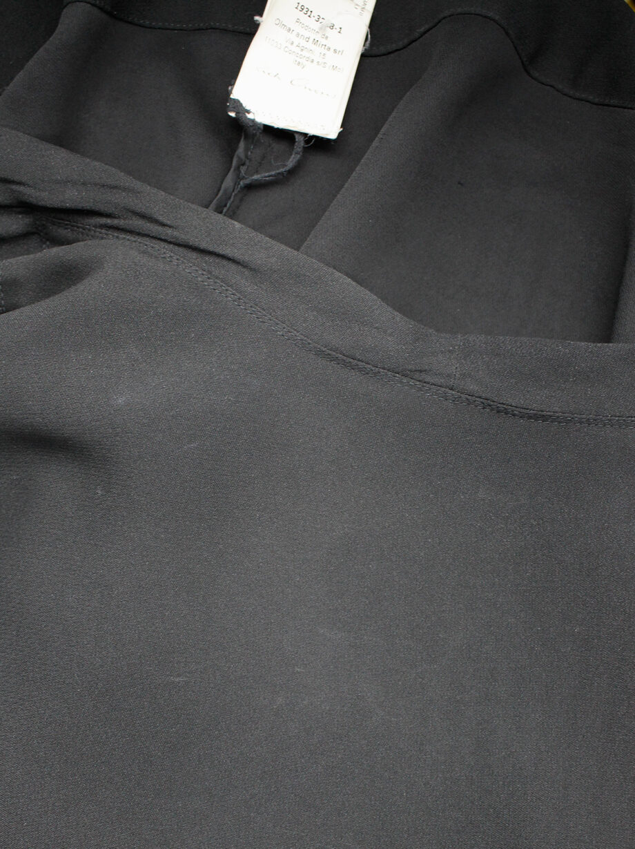 Rick Owens NASKA black minimalist cocoon cardigan with drawstring spring 2012 (6)