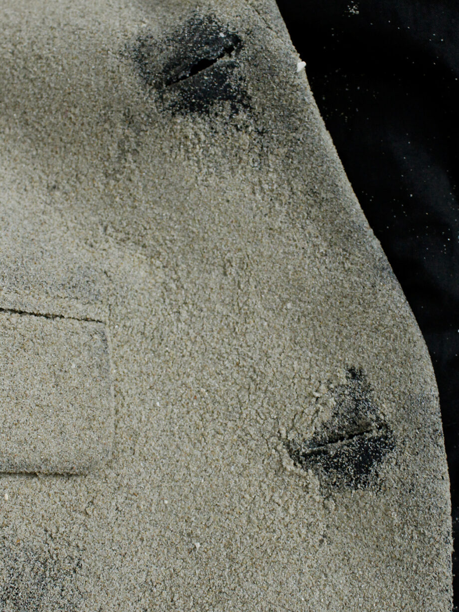 af Vandevorst beige classic blazer fully covered in beach sand spring 2014 (16)