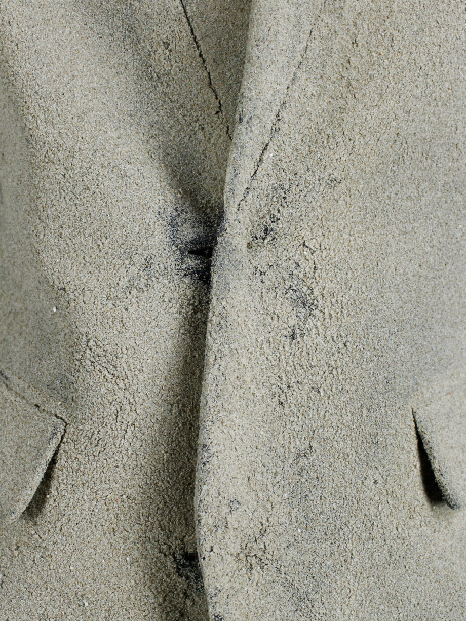 af Vandevorst beige classic blazer fully covered in beach sand spring 2014 (19)