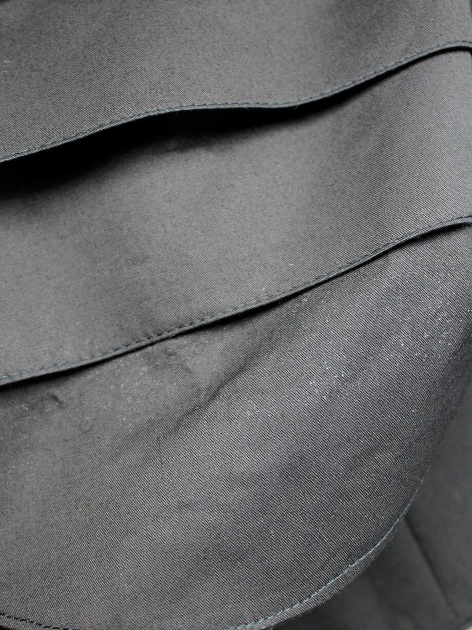 af Vandevorst black panneled back harness with rows of ruffles fall 2002 (5)