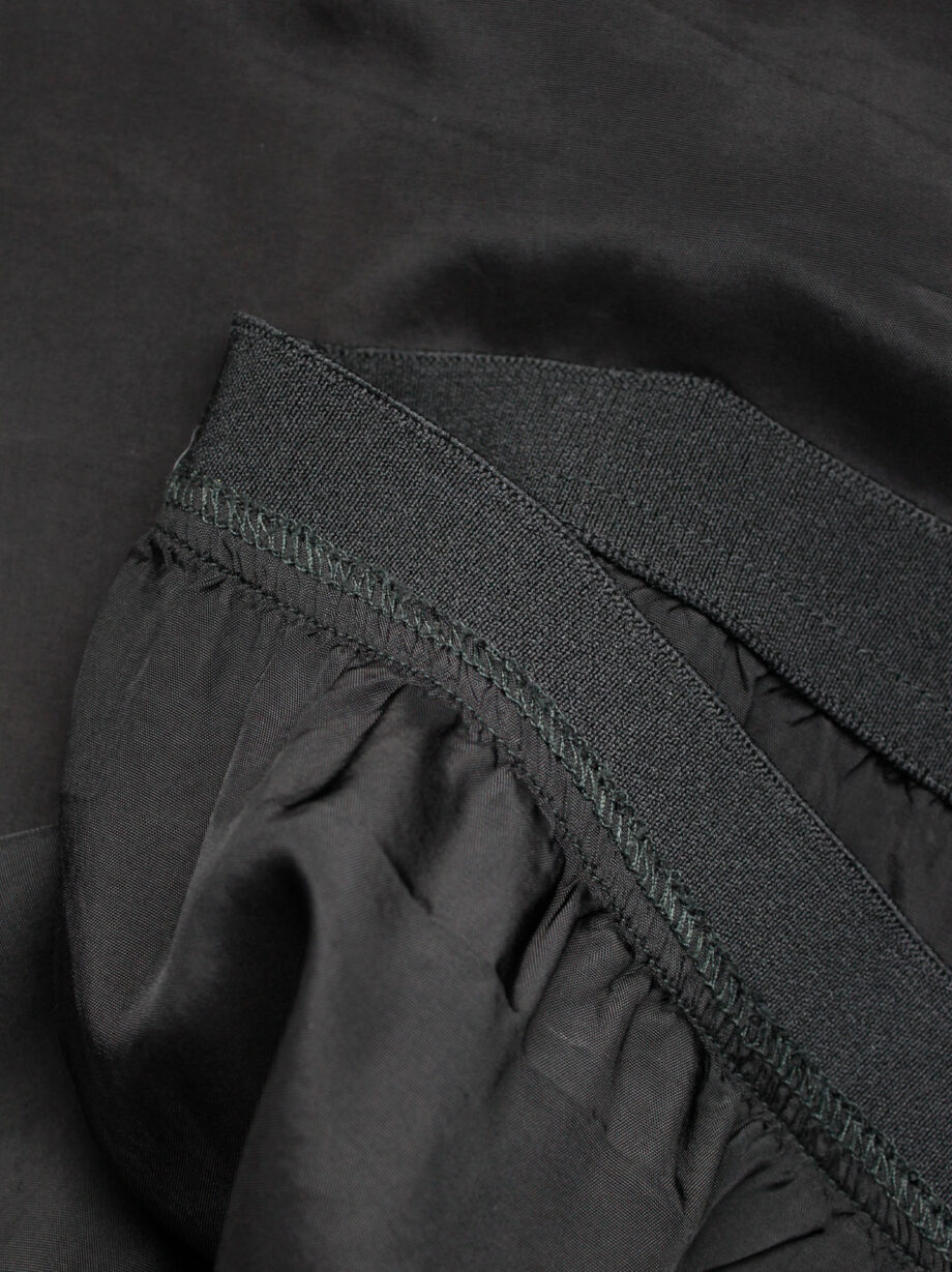 Maison Martin Margiela black skirt in shiny lining fabric fall 1995 (12)