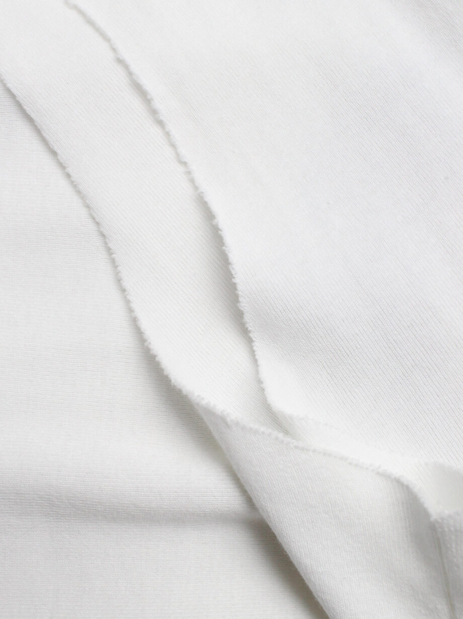 Xavier Delcour white sleeveless top with black horse shoe print spring 2003 (3)