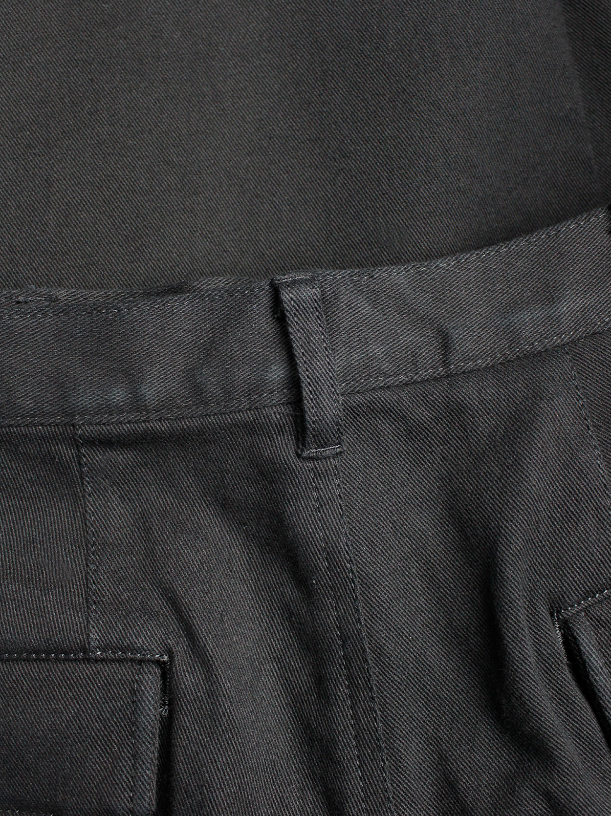 Y's for men black straight trousers with cargo pockets — early 1990's ...
