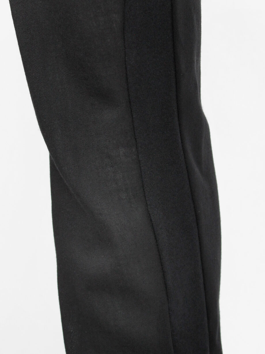 Ann Demeulemeester black harem trousers with front pleat and belt strap fall 2010 (9)