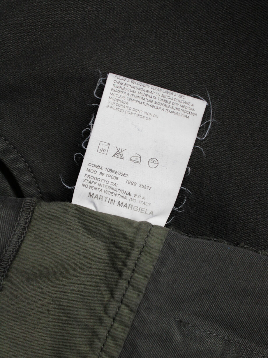 Maison Martin Margiela 6 grey trousers cut into a micro skirt belt fall 2006 (7)