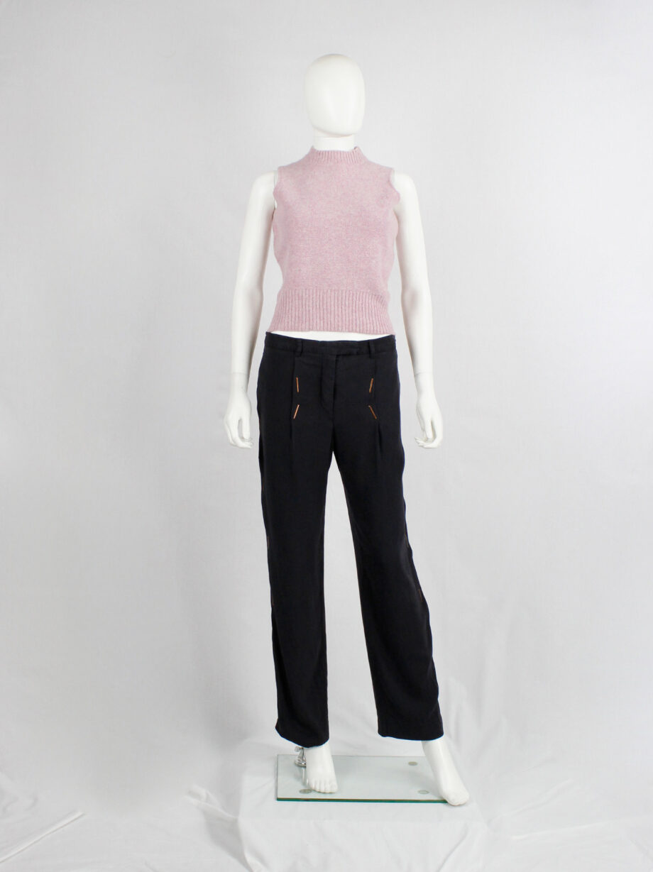 Maison Martin Margiela 6 pink top with mock turtleneck by Miss Deanna 1990s (16)