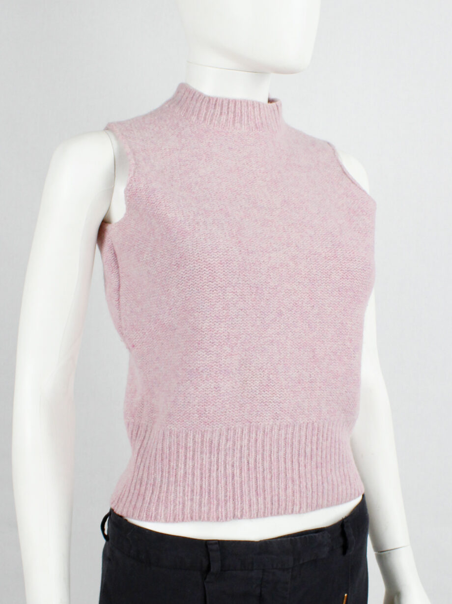 Maison Martin Margiela 6 pink top with mock turtleneck by Miss Deanna 1990s (18)