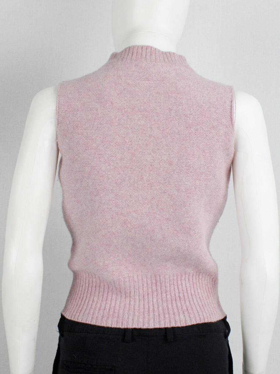 Maison Martin Margiela 6 pink top with mock turtleneck by Miss Deanna 1990s (5)
