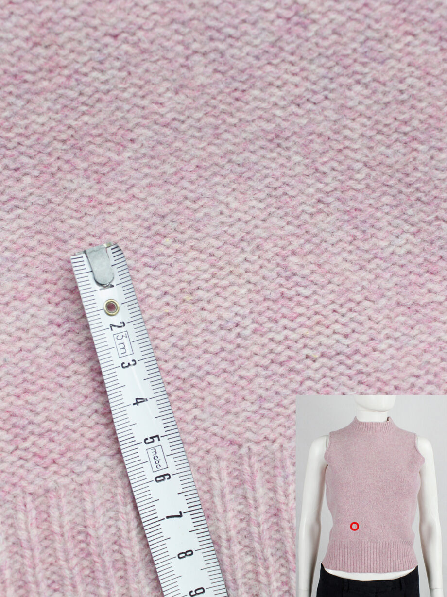 Maison Martin Margiela 6 pink top with mock turtleneck by Miss Deanna 1990s (7)