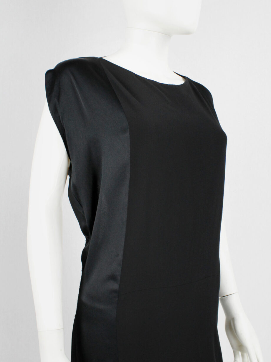 Maison Martin Margiela black backless dress with straps modeled after a car seat cover fall 2006 (18)