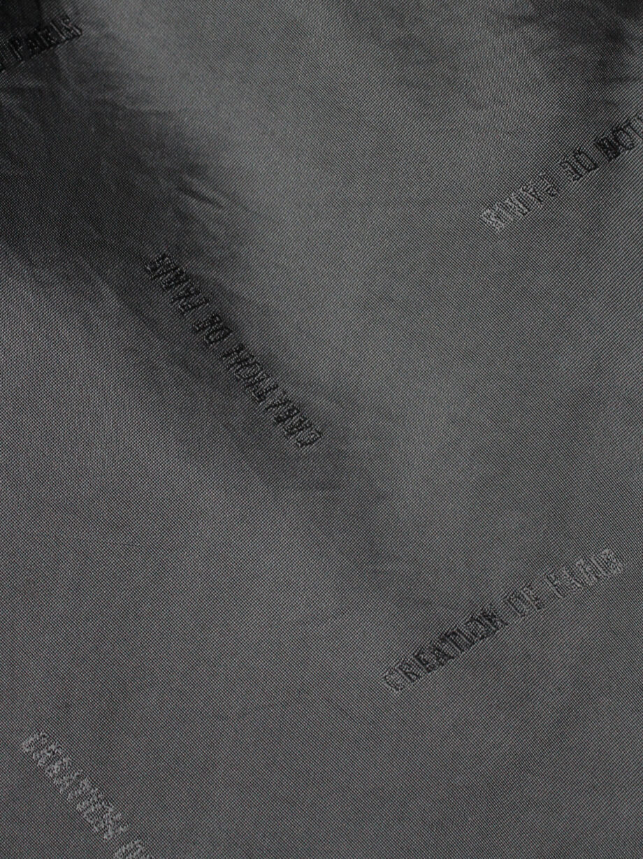 Maison Martin Margiela black top in creation de paris lining fabric spring 1995 (10)