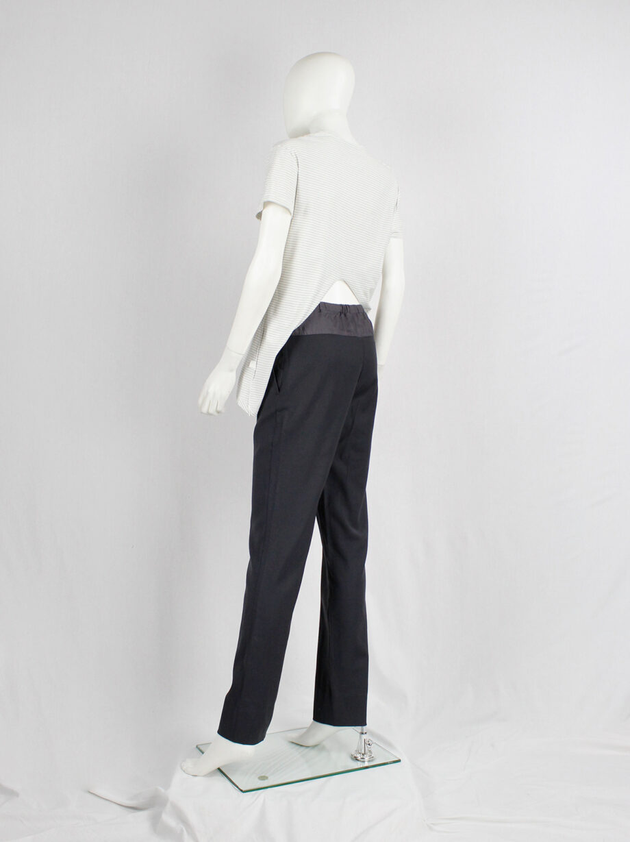 Maison Martin Margiela grey-green trousers with lining back panel fall 2003 (14)
