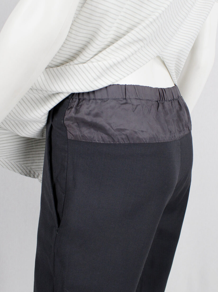 Maison Martin Margiela grey-green trousers with lining back panel fall 2003 (5)