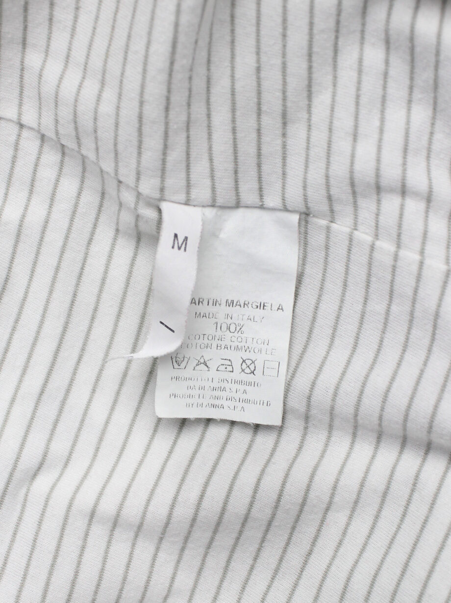 Maison Martin Margiela white inside out t-shirt hanging on the front of the body spring 2003 (5)