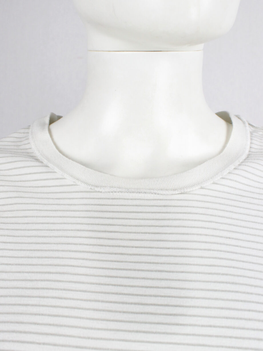 Maison Martin Margiela white inside out t-shirt hanging on the front of the body spring 2003 (9)
