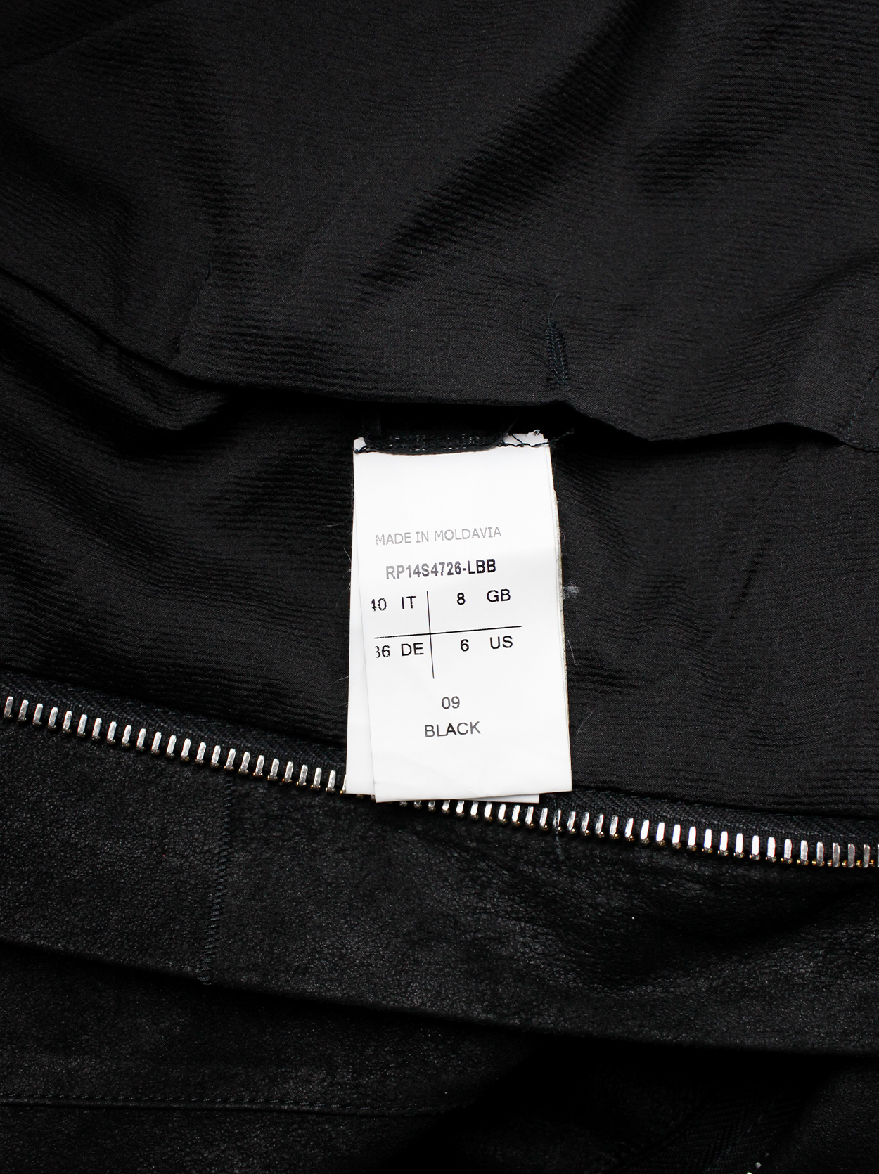 Rick Owens black blistered leather vest with silver pearls along the ...