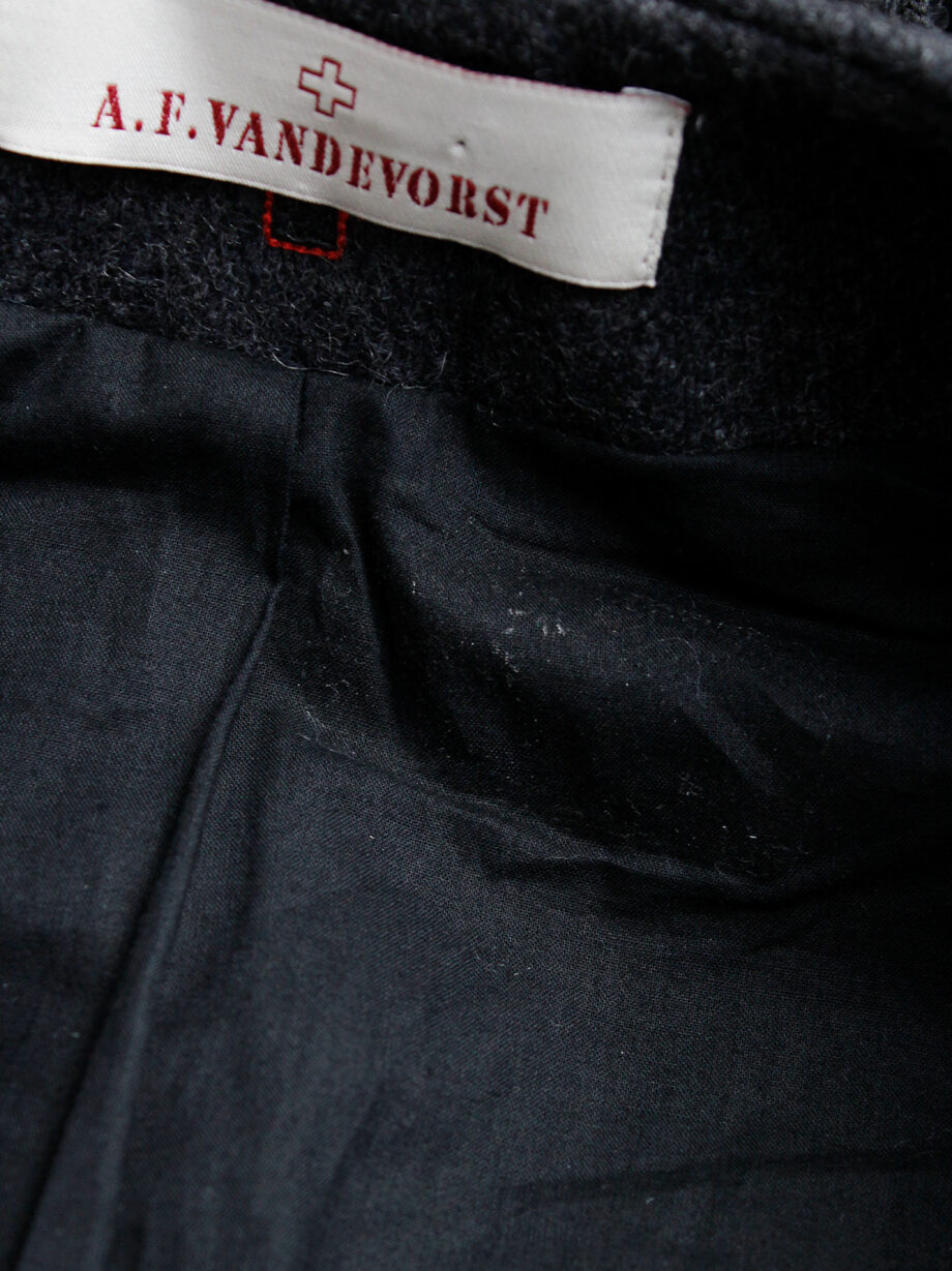 A.F. Vandevorst grey felt and metal vest with corset lacing fall 2015 (16)