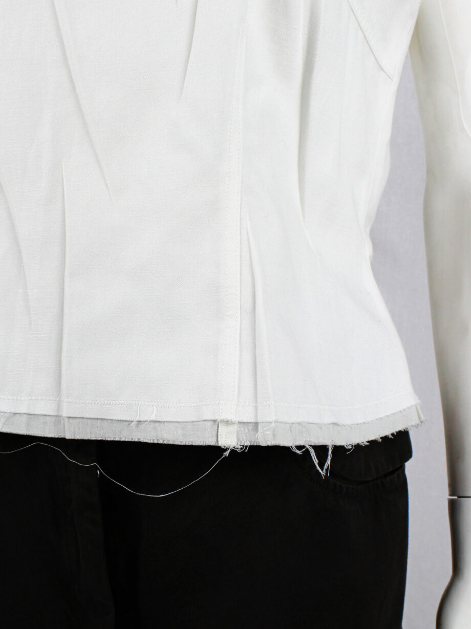 Maison Martin Margiela white wrinkled top reproduction of a series of toiles spring 2016 (10)