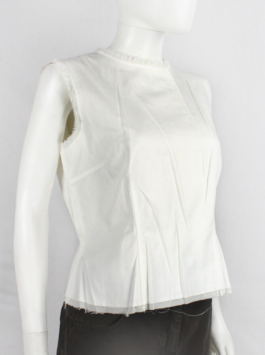 Maison Martin Margiela white wrinkled top reproduction of a series of toiles spring 2016 (14)