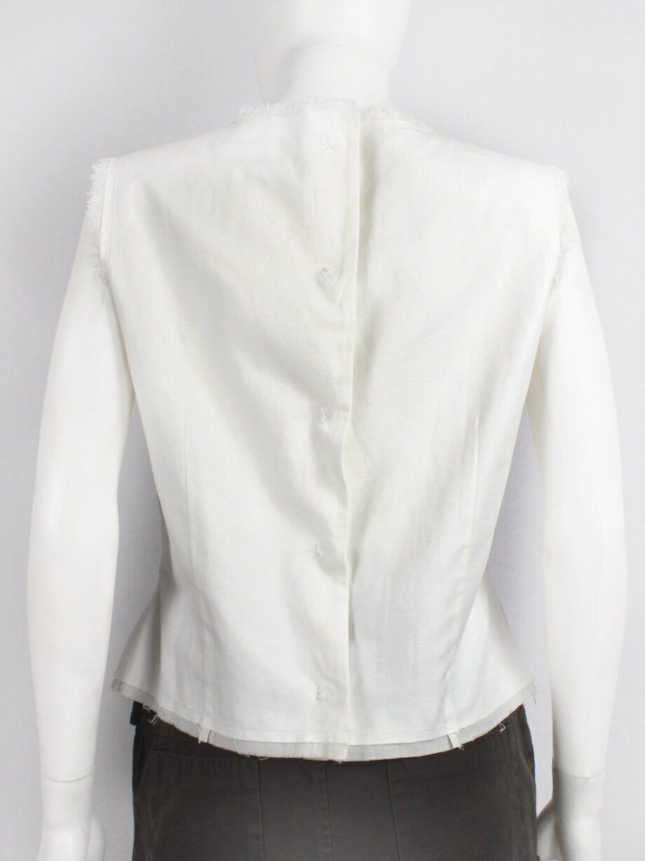 Maison Martin Margiela white wrinkled top reproduction of a series of toiles spring 2016 (16)